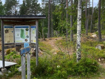 Stiftreservat Ursten, infotavla