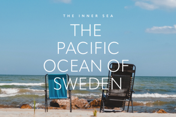 Two sunbeds on a beach