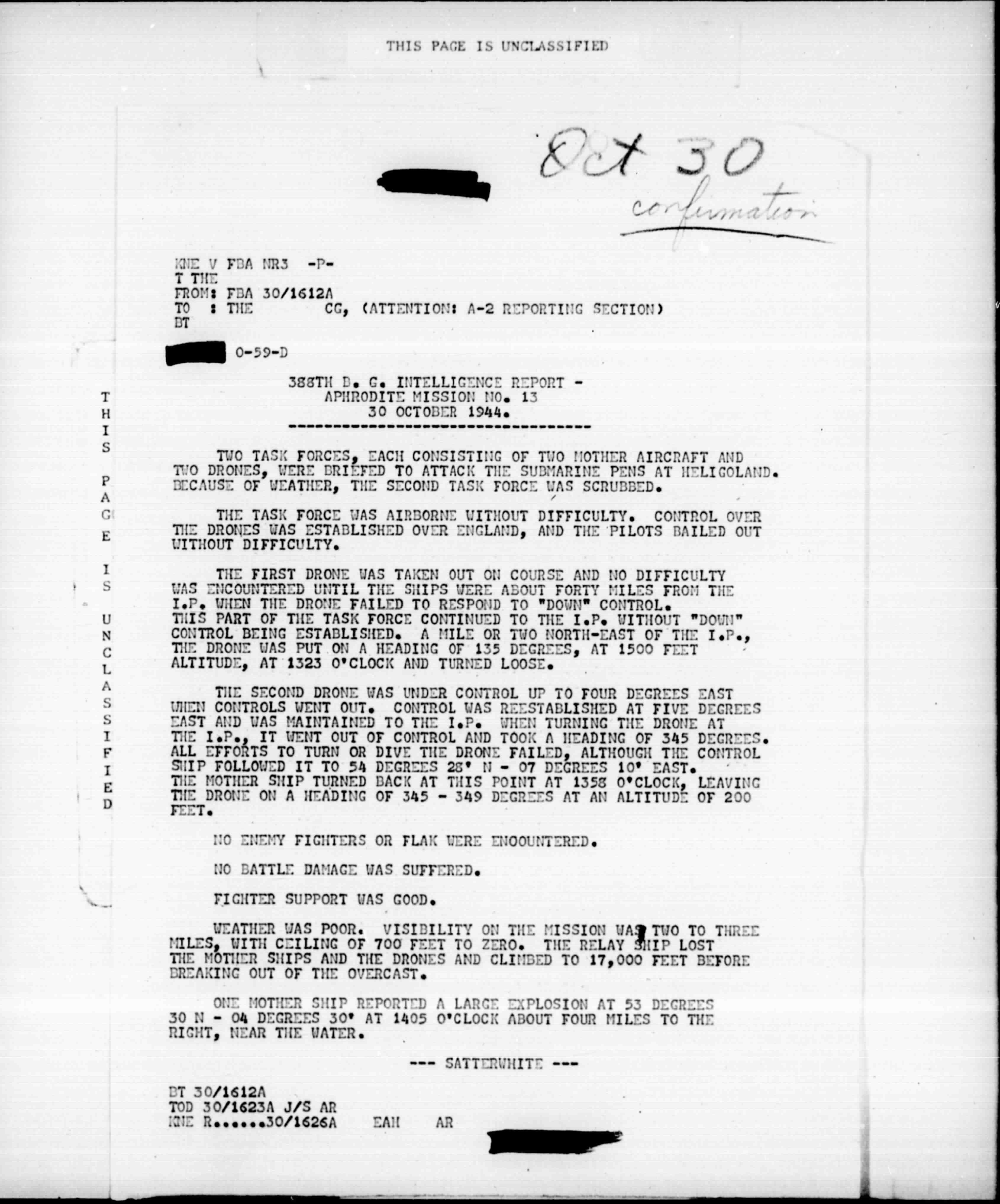 Rapport från Flygkraschen i Vissla