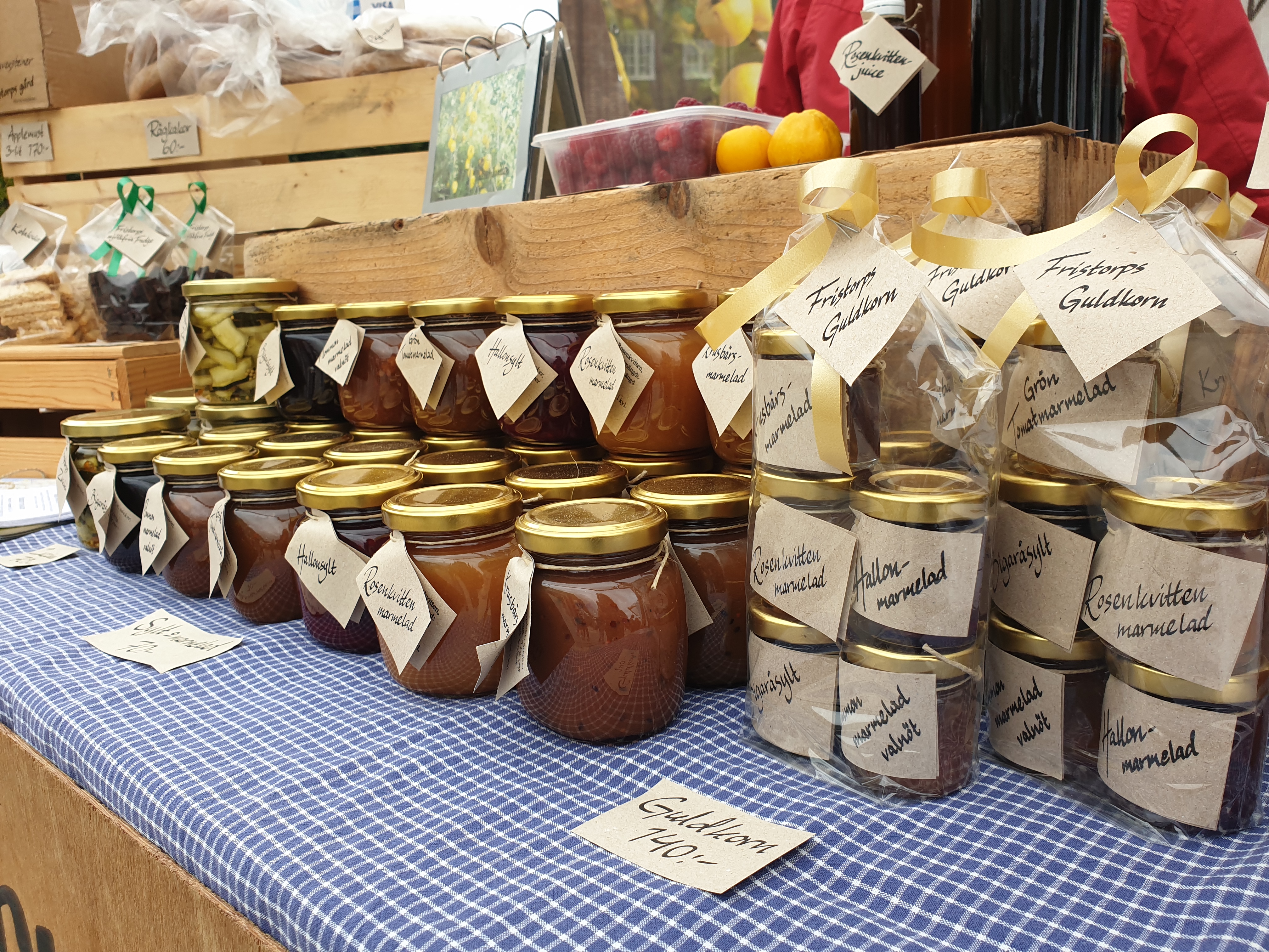 små brukar med marmelad