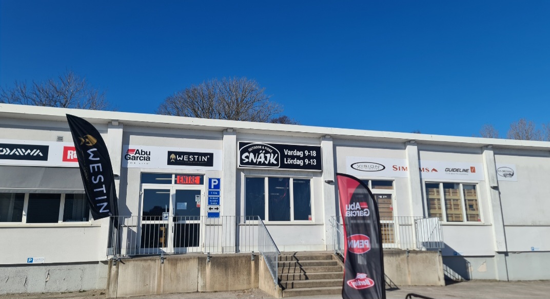 Entrén hos Snäjk sportfiskebutik