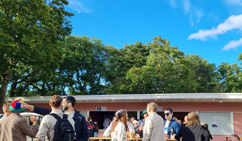 människor utomhus i Dalaborgsparken