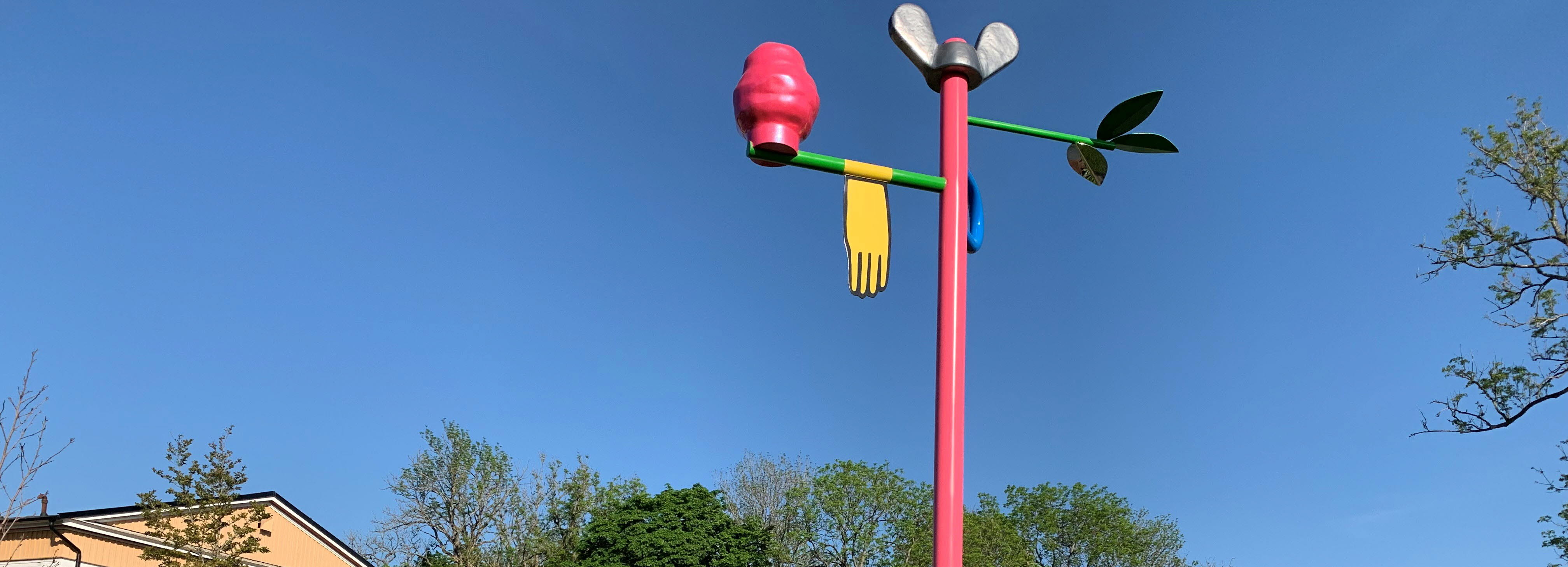 Skulpturen En öppen betraktelse av livet