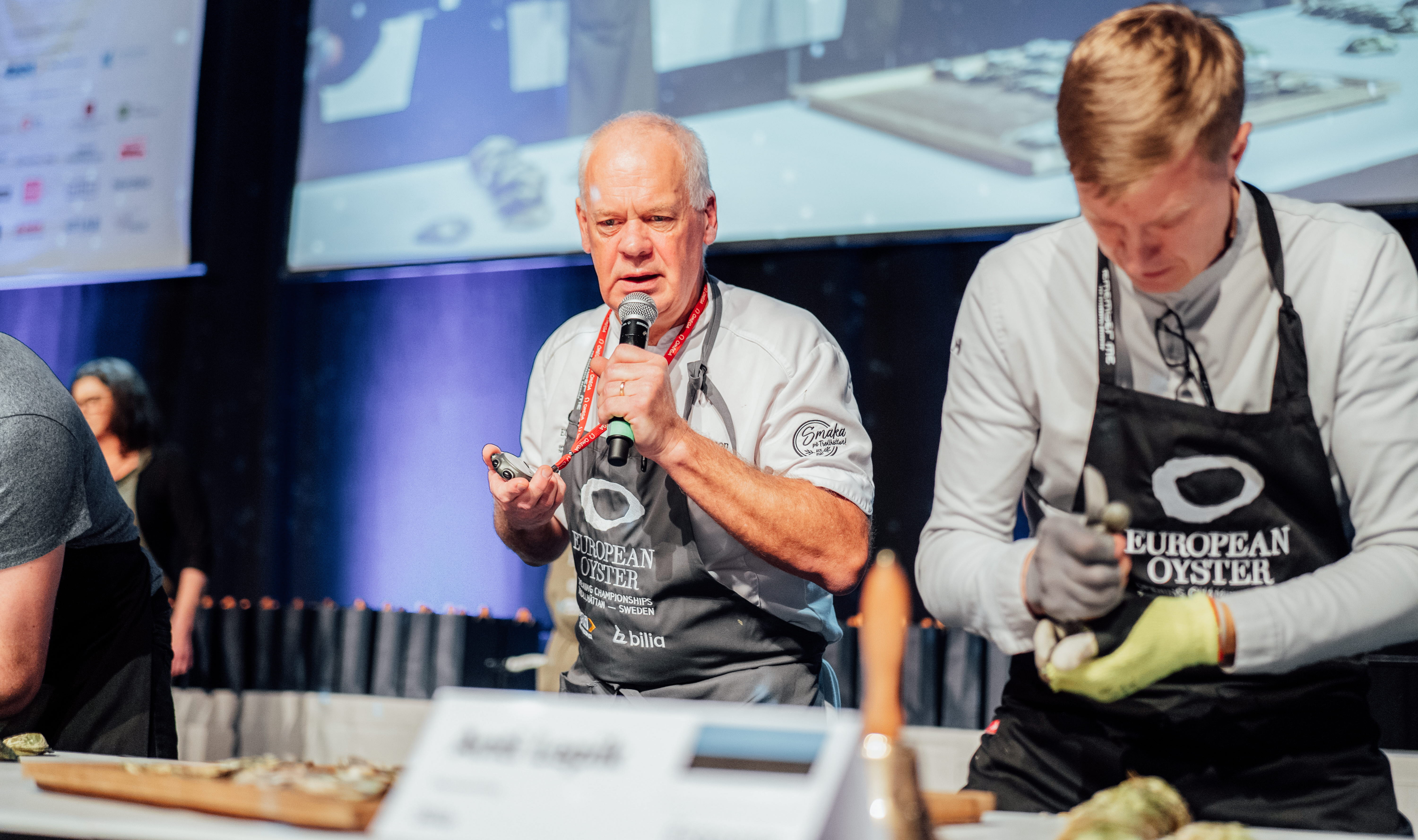 Tävlande under EM i Ostronöppning