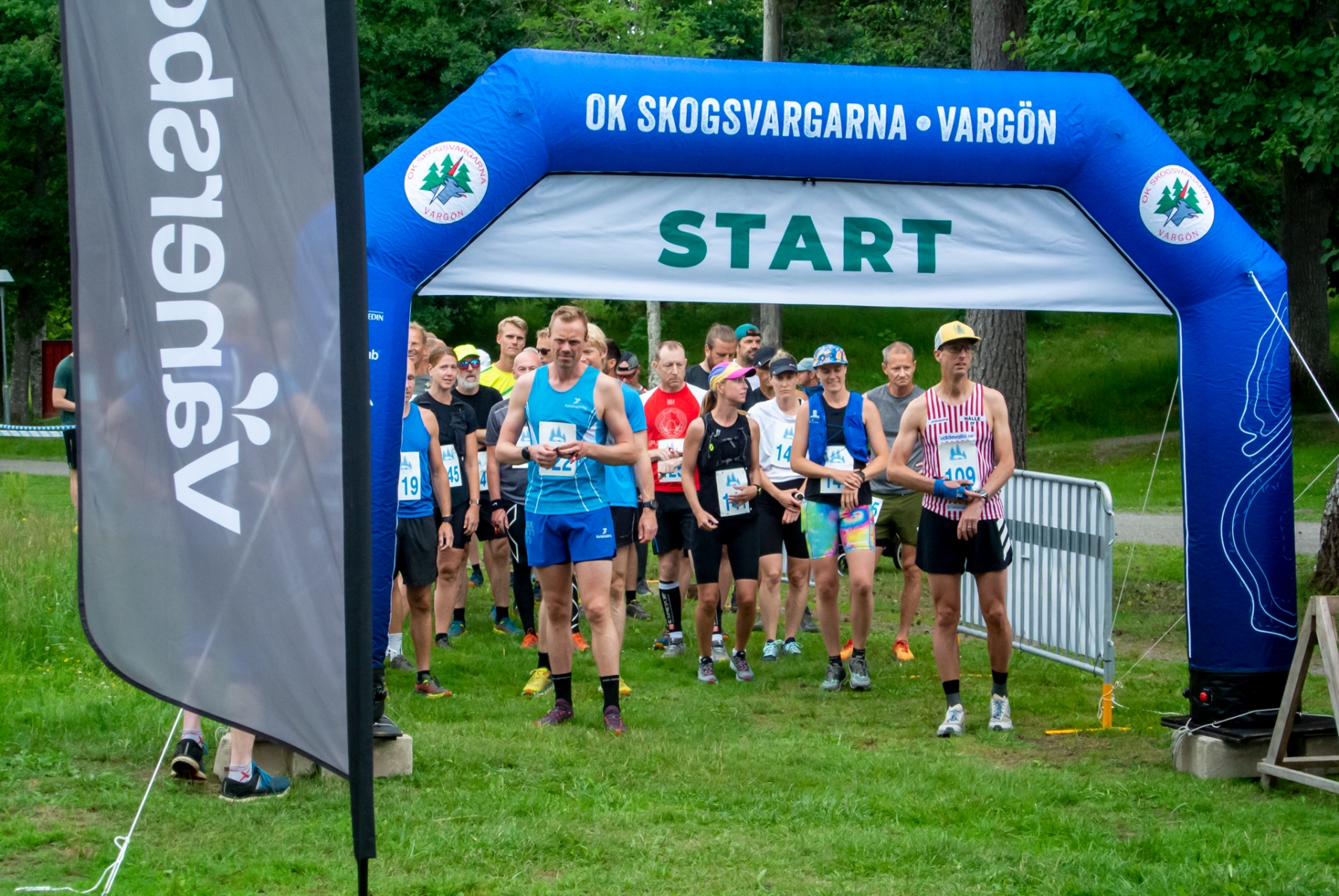 Löpare vid start av lopp