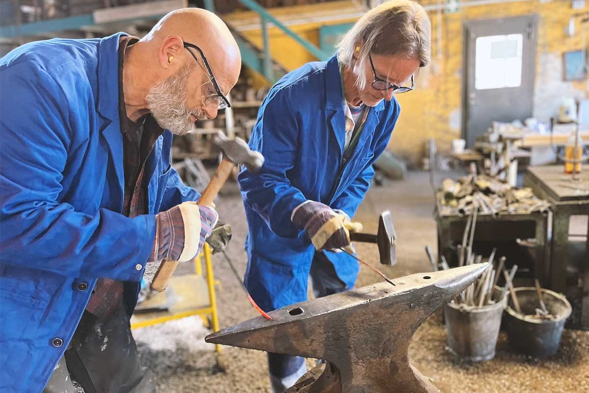 Smide på Nohabs Smedja 