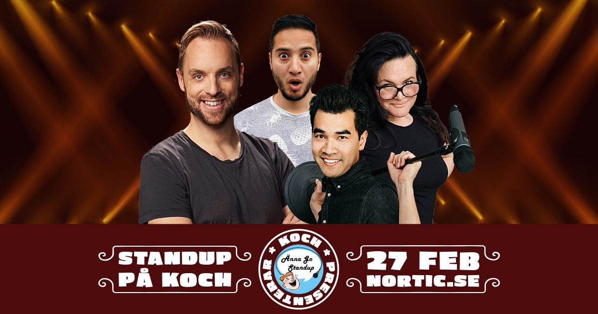 Standup med Robin Paulsson med flera på Koch