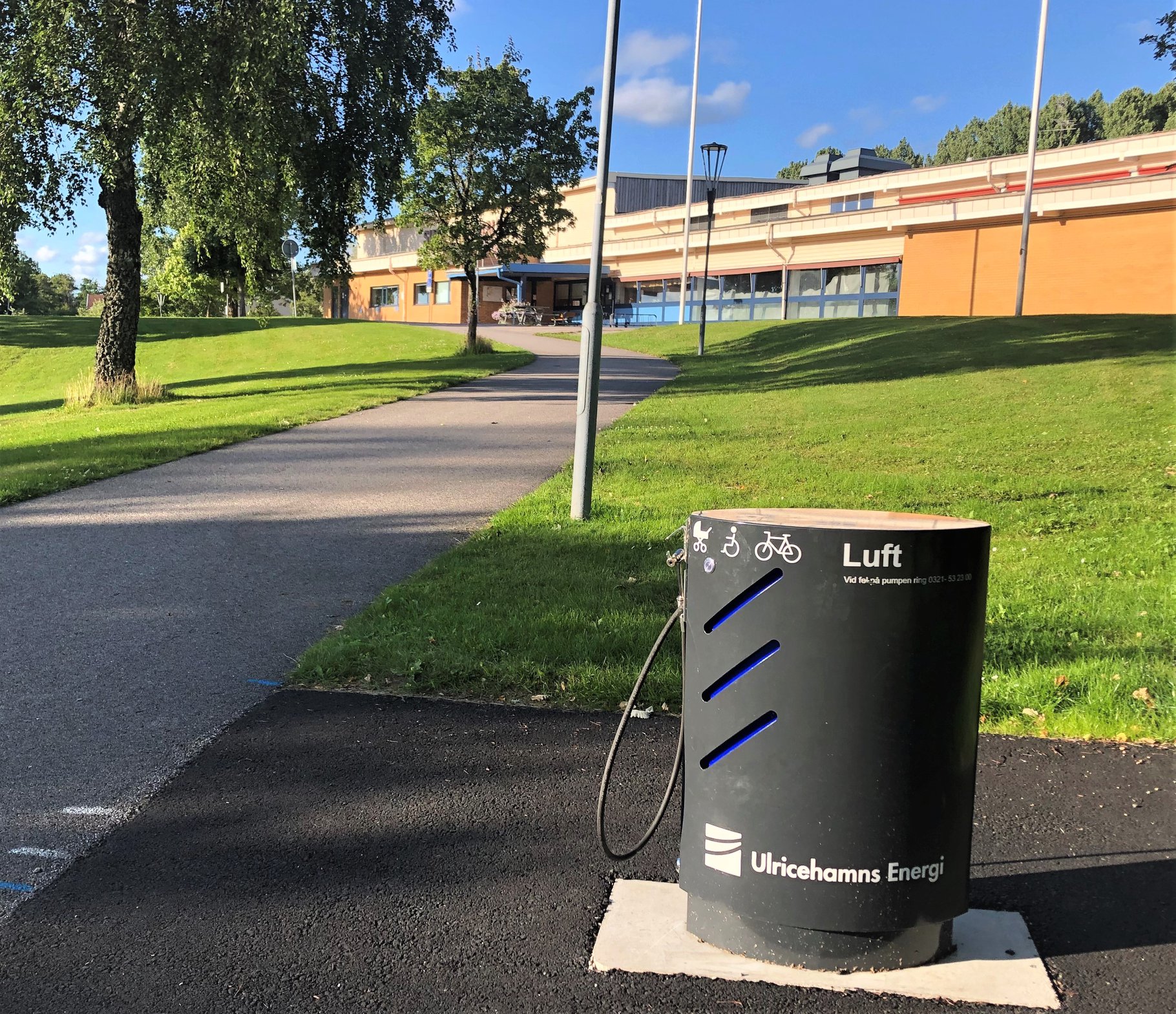 En pump där du kan pumpa cykel