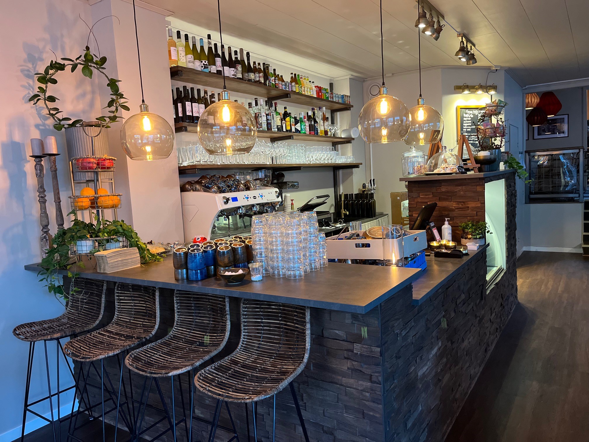 Bardisk på riddargränden som är en restaurang och kafé i centrala ulricehamn