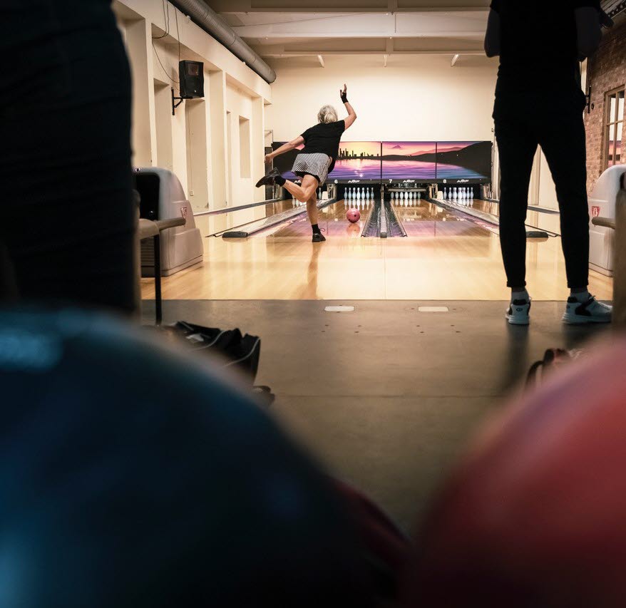 People bowling