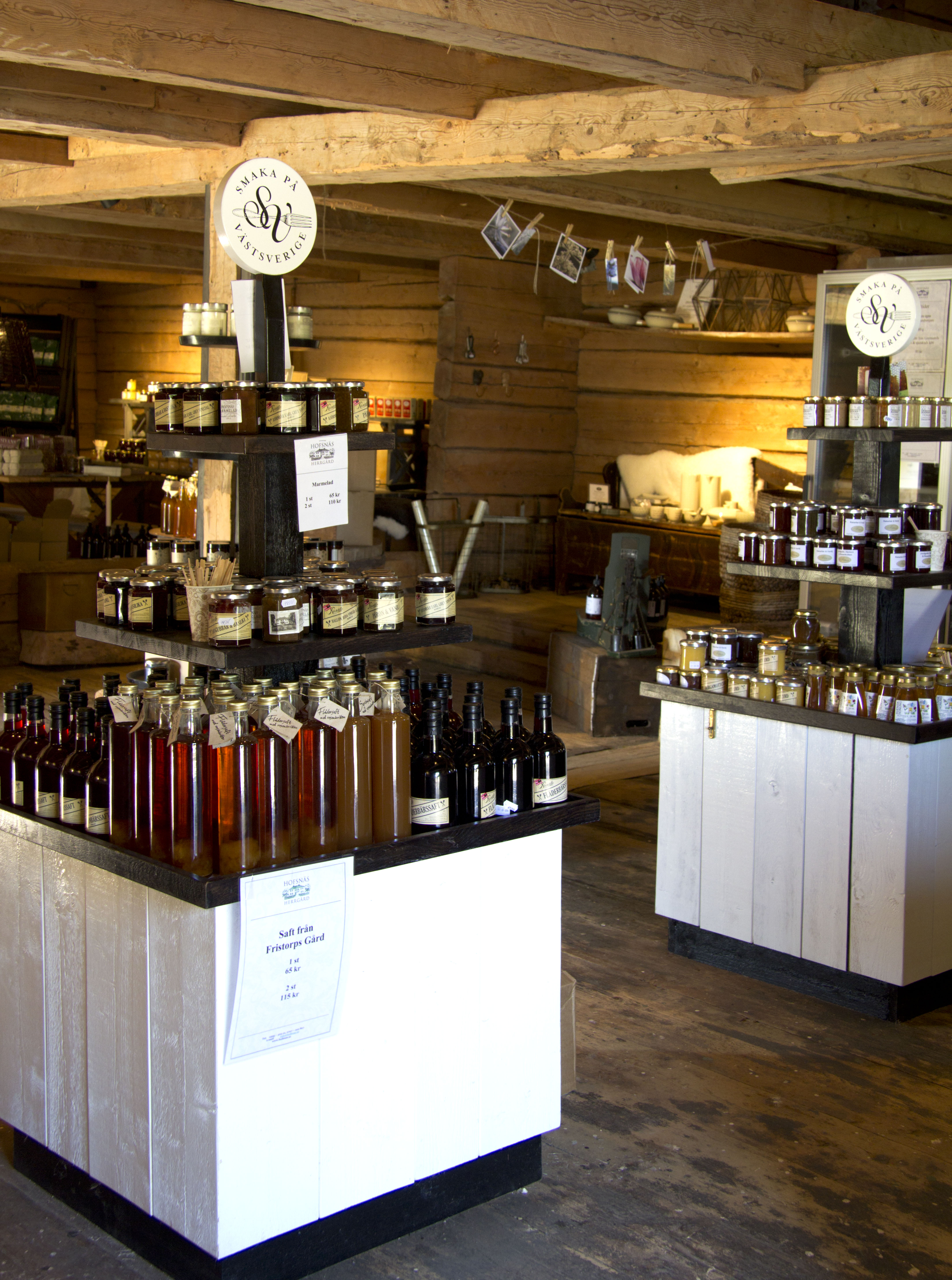 At Hofsnäs you find local produced products.