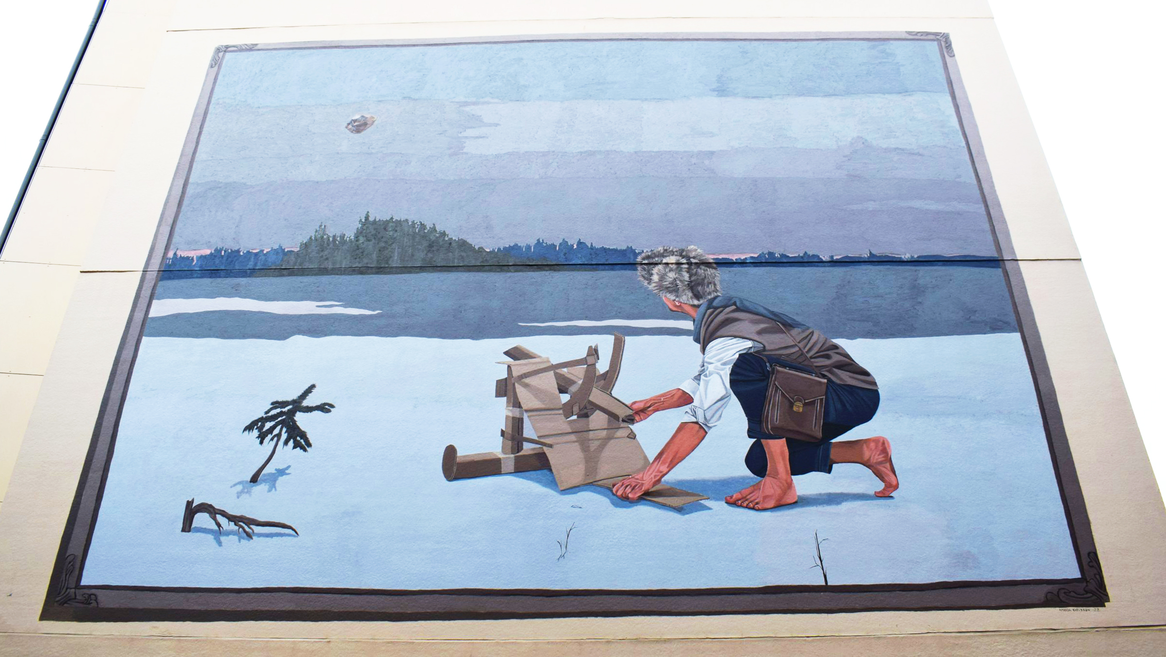 muralmålning på en vägg