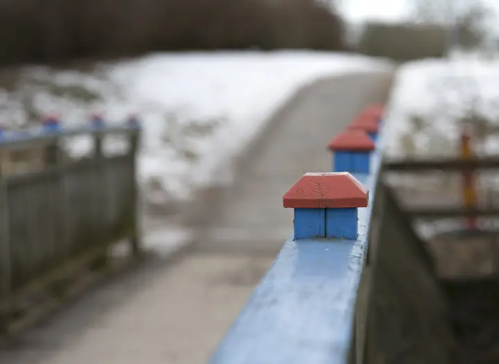 Bemålad gångbro