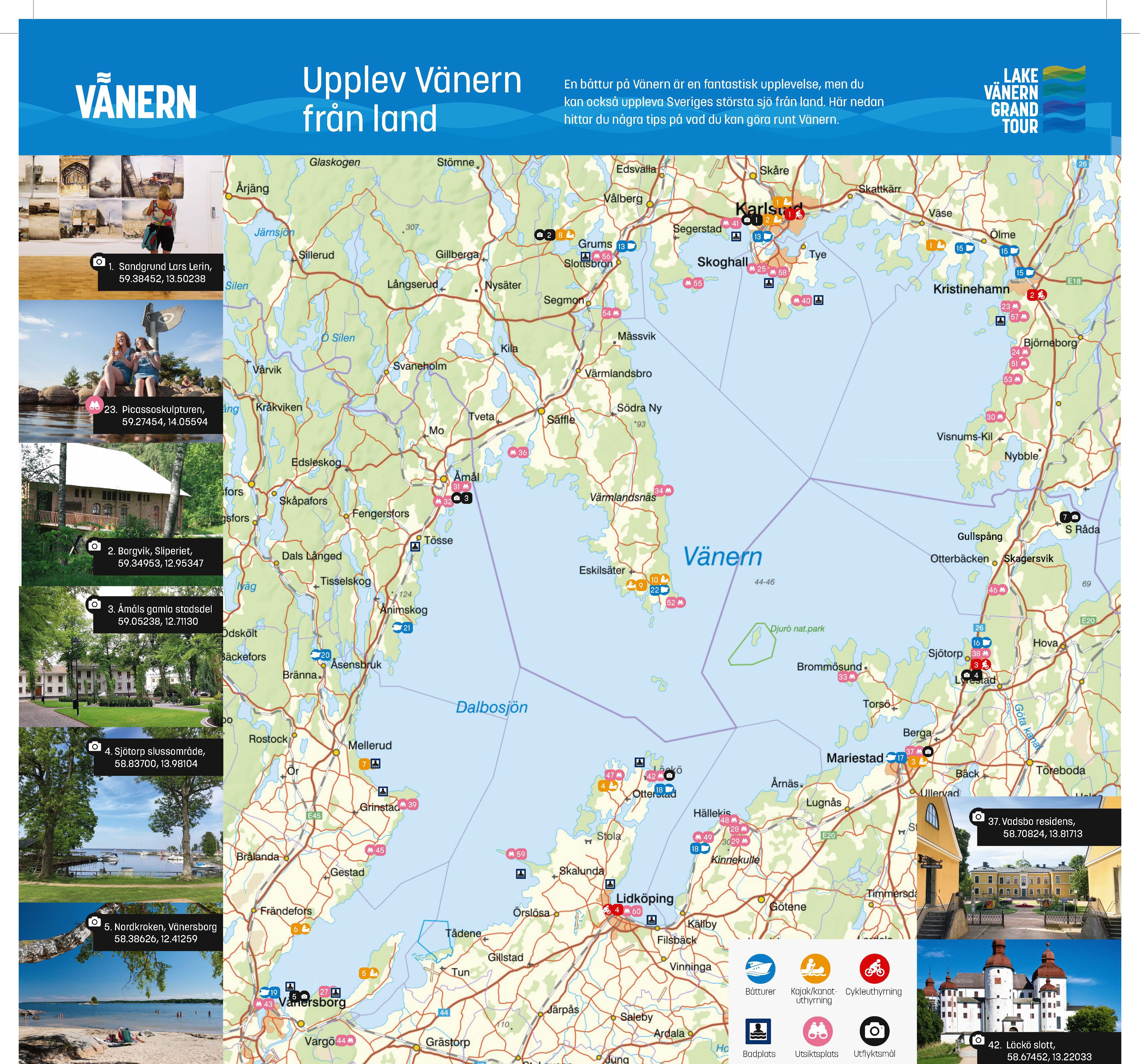 Rivlosskarta Vänern 2019